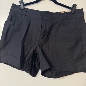 Prana Halle Shorts.  Black.  Size 12.